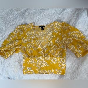 Floral cropped top
